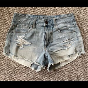 American Eagle distressed shorts
